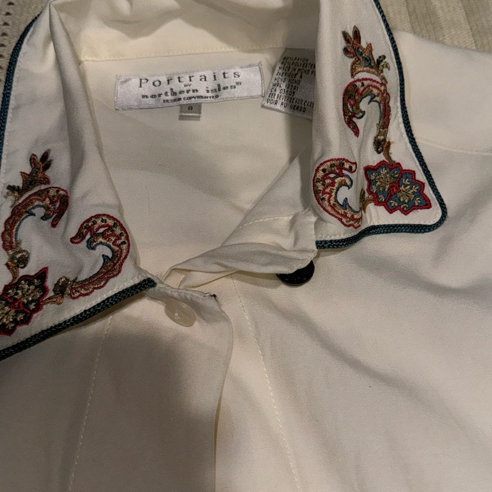 Portraits White Button up